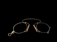 Antique Solid 9ct Gold Framed Glasses / Spectacles Pince-nez - 13.67g - 9.5cm