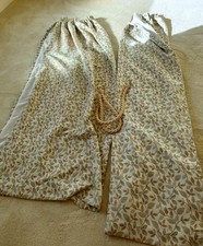 Dunelm brocade curtains leaf