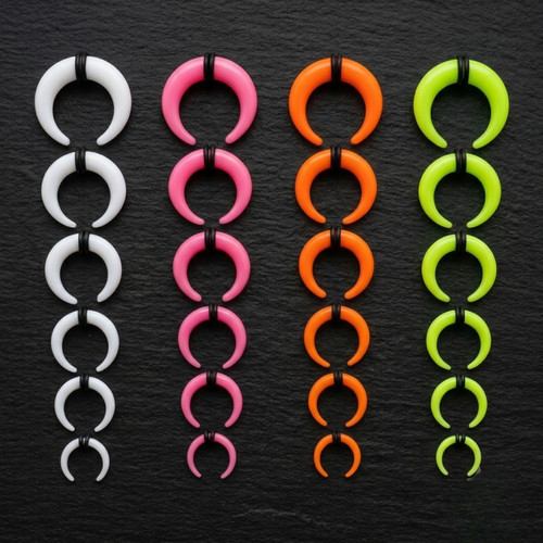 Acrylic buffalo crescent ear - acrylic,