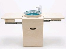 Wood camping sink - camping, unit