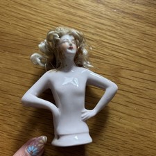 Antique Porcelain Half Doll