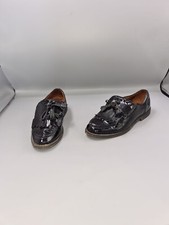 Russell & Bromley 'Ghillie' Black Leather Brogues UK 2.5 EU 35.5 Oxford Patent