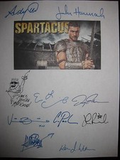 Spartacus Signed TV Script x10