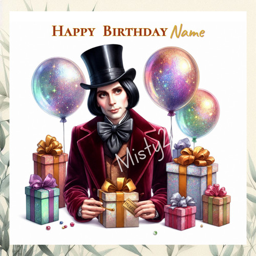 Personalised willy wonka 2005 - personalised,