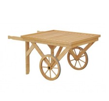 Wooden Retail Display Cart On