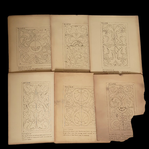 Antique woodcarving pattern - antique,