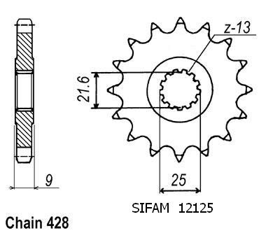 Sprocket 500 1991 - sr,