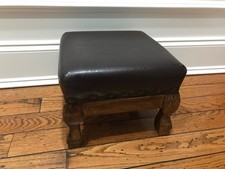 Vintage Footstool with Dark