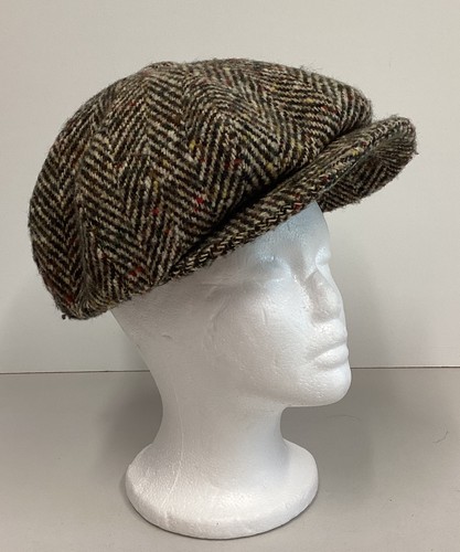 Donegal tweed flat peak cap - donegal,