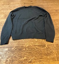 Uniqlo 100% Cashmere Crew Neck Jumper - Green - Medium