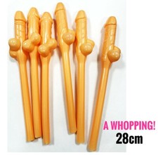 Giant Jumbo Willy Straws 28cm