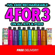 IVG 2400 Rechargeable Vape Kit & Replacement Pods | Rechargeable Vape | E-Cig