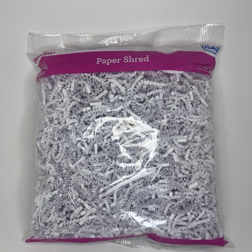 White paper shred for gift - white,