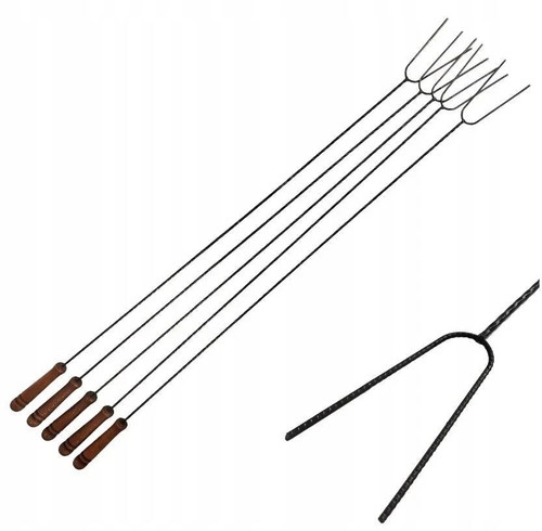 Set steel fire pit fork - steel,