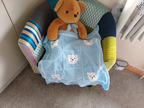 Handmade crochet baby boy bear - crochet,