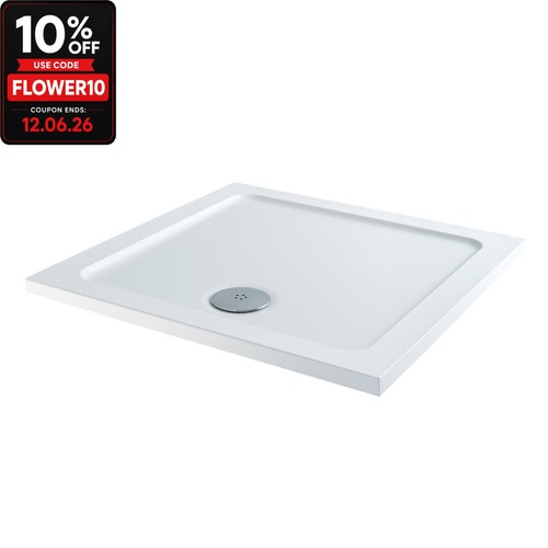 Modern square shower tray - modern,