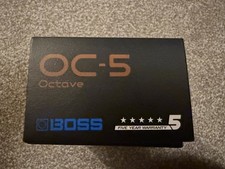 Boss OC-5 Octave Guitar Effects Pedal - 3 Months Old - Boxed - Barely Used