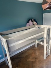 MathyByBols High Bed Sleeper with Shelf - Grey Lin