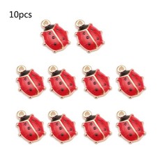 10pcs Women Enamel Red