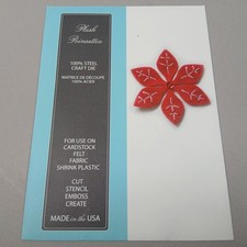 Plush Poinsettia  Memory Box metal cutting craft die - papercrafting cardmaking