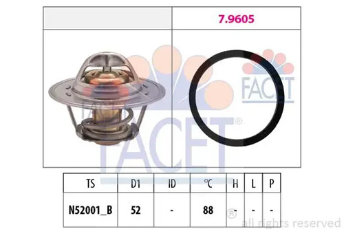Thermostat 8312 facet - thermostat, for
