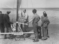 Lord North on the beach with
