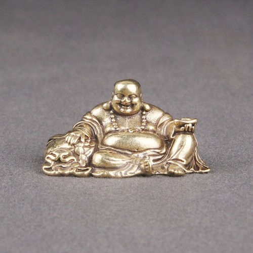 Brass maitreya buddha - buddha, statue