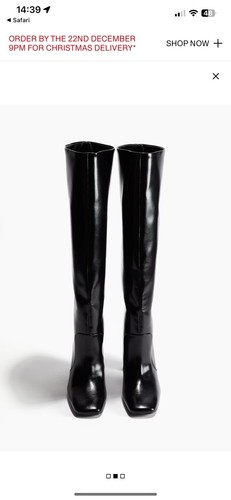 Stunning black patent knee - patent,