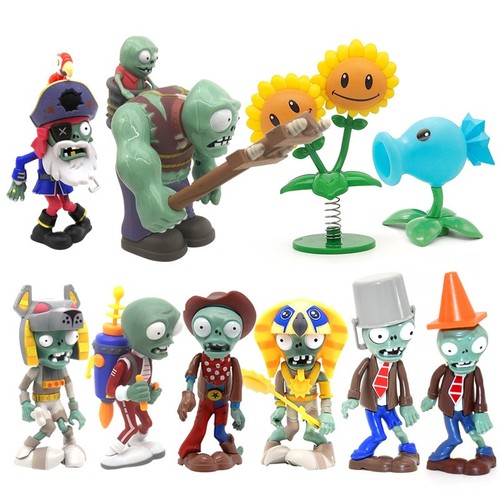 10pcs plants zombies figure - vs,