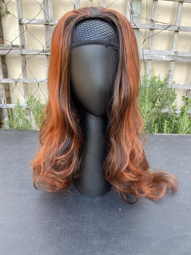 Wig hairpiece auburn - wig., 3/4