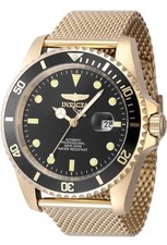 Invicta Pro Diver 47mm AUTOMATIC Vintage Men's Watch Gold Mesh Bracelet 47966