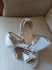 Silver Latin Dance Shoes  Size