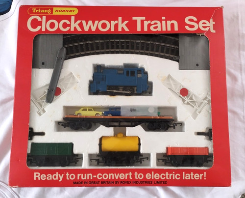 Clockwork hornby train set - hornby,