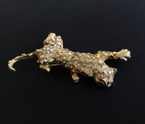 Large crystal gold plated - large,