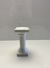 19th C. Antique Victorian Glazed Pottery Column Pillar Display Stands