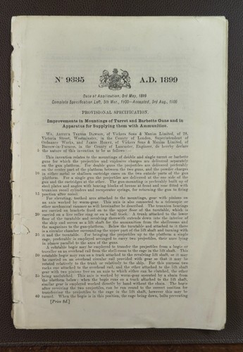 1899 vickers sons maxim - sons, &
