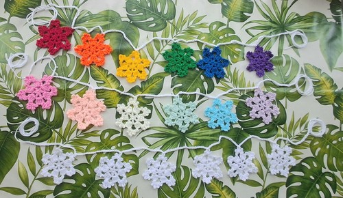 Handmade crochet snowflake - handmade,