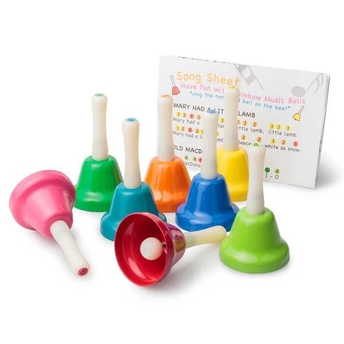 Kids rainbow music bells - 8,