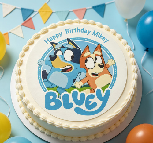 Bluey edible decor - bluey, sheet