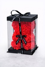 Valentine gift red - rose, teddy