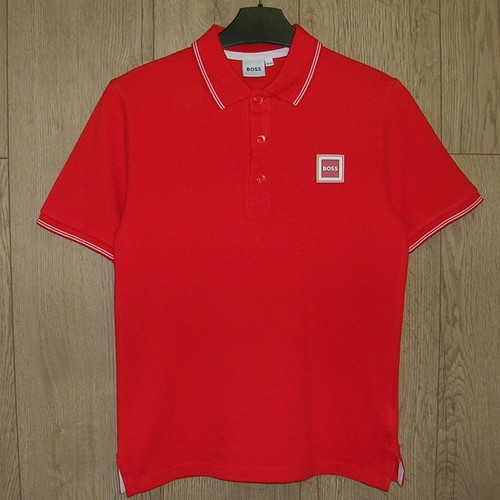 Hugo boss boys red jersey - red,