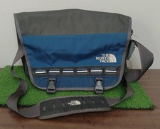 THE NORTH FACE Large Blue & Gray Nylon Messenger Crossbody Bag T196/T596