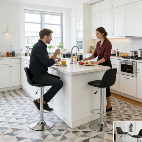 2pc black bar stools height - 2pc,