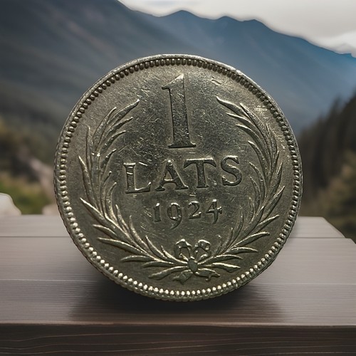 Lats 1924 latvian coin - 1,