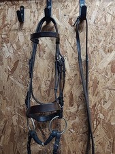  Leather Bridle,bit & Reins