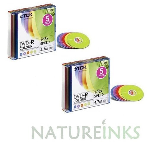 Tdk dvd colour blank - dvd-r,