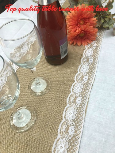 Hessian jute table runner - jute,
