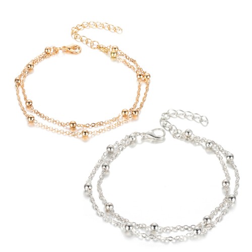 Anklets for women gold - anklets, silver
