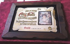 OLD FASHIONED STYLE FRAMED COCA-COLA MIRROR
