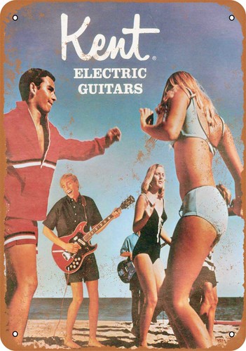 Metal sign 1967 kent - metal,
